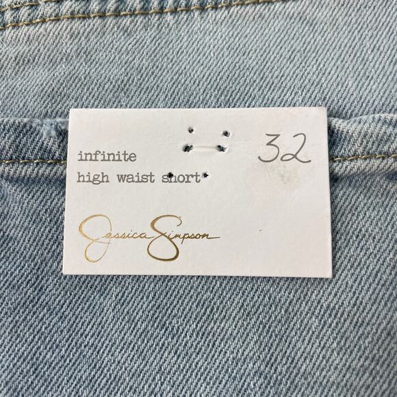 Jessica Simpson NWT Infinite High Waist Short in Skylark Size 32 Cutoff Fringe - Picture 6 of 15